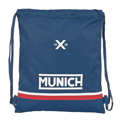 Bolsa Mochila con Cuerdas Munich Soon Azul (35 x 40 x 1 cm)