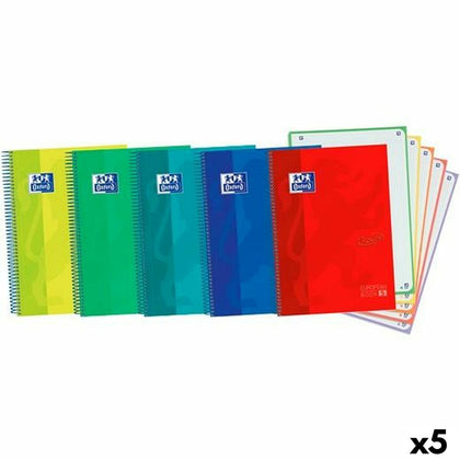 Cuaderno Oxford Ebook5 Touch Multicolor A4+ 120 Hojas (5 Unidades)