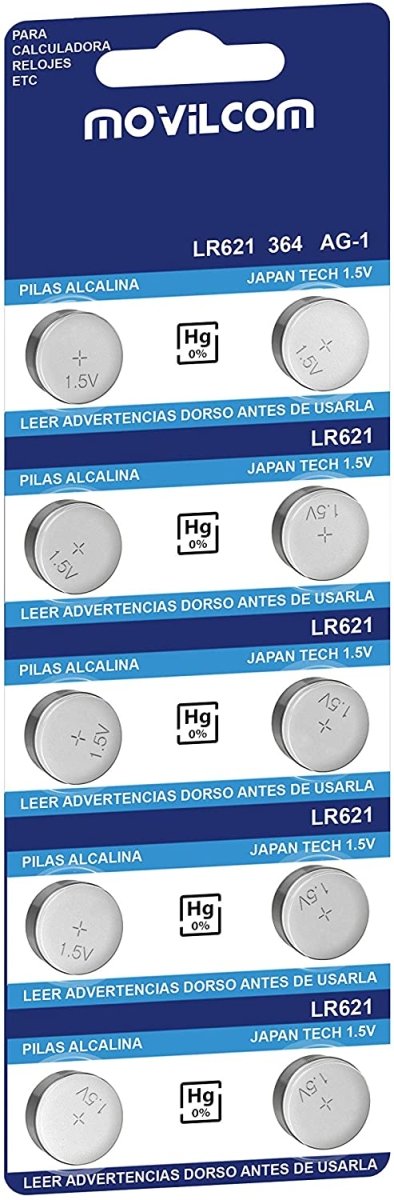 10x AG1 Pilas botón alcalinas L621 LR621 SR621 SR621SW V364 364 D364,G –