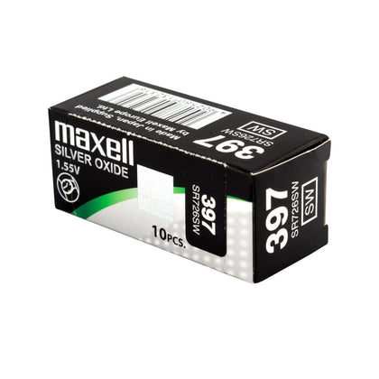 10x Maxell 397 Pila Botón Oxido de Plata SR726SW 1.55V - movilcom.com
