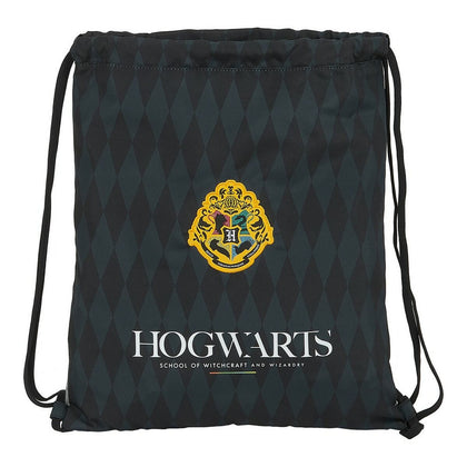Bolsa Mochila con Cuerdas Hogwarts Harry Potter M196 Negro Gris