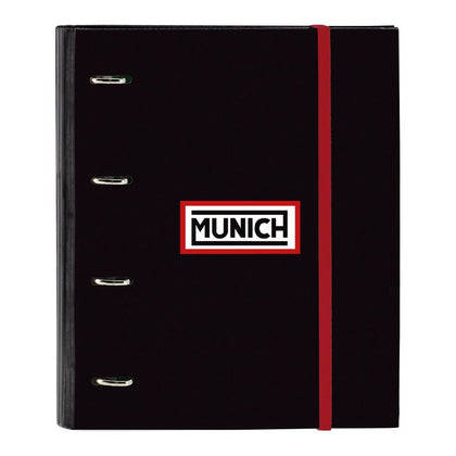 Carpeta de anillas Munich Deep night A4 Negro (27 x 32 x 3.5 cm) (35 mm)