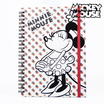 Libreta de Anillas Mickey Mouse CRD -2100002725-A5-WHITE Blanco