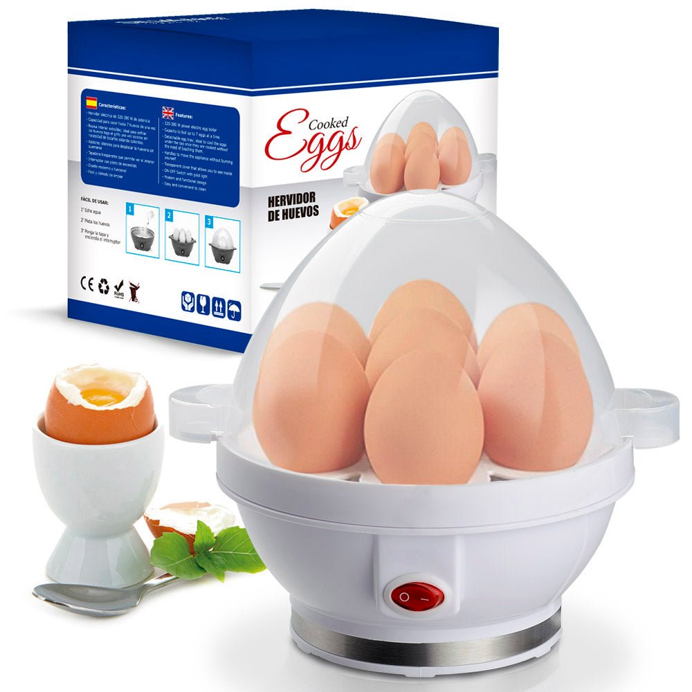 Hervidor de huevos con capacidad para 7 huevos, cocedor de huevos