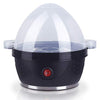 Cocedor de Huevos eléctrico - Hervidor cuece Huevos eléctrico con Capacidad para 1-7 Huevos - 350W, sin BPA - Negro