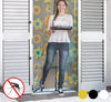 Cortina mosquitera para puerta magnética color negro - 100 x 210cm - movilcom.com