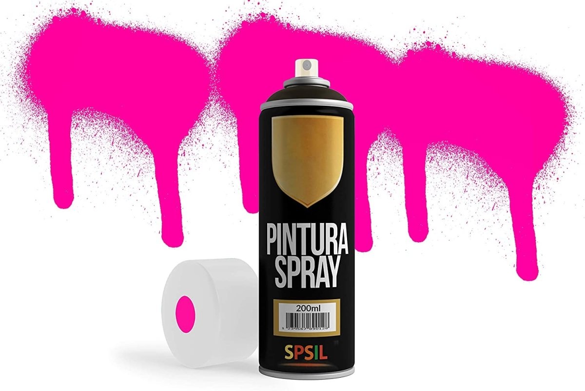 Pintura Spray SPSIL 400ml blanco flúor.