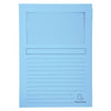 Subcarpeta Exacompta Super Ventana transparente Azul claro A4 100 Piezas