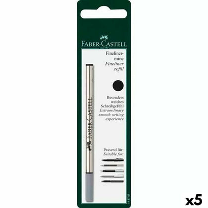 Recambios Faber-Castell Bolígrafo Negro (5 Unidades)