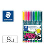 Set de Rotuladores Staedtler 318 WP8-1 Verde (8 Piezas)