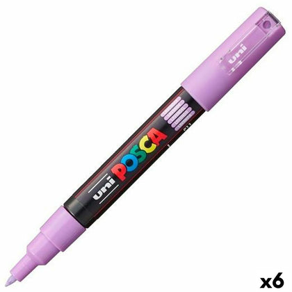 Marcador POSCA PC-1M Lavanda (6 Unidades)