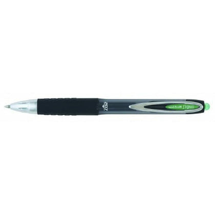 Boligrafo de tinta líquida Uni-Ball Rollerball Signo UM-207 Verde 0,4 mm (12 Piezas)