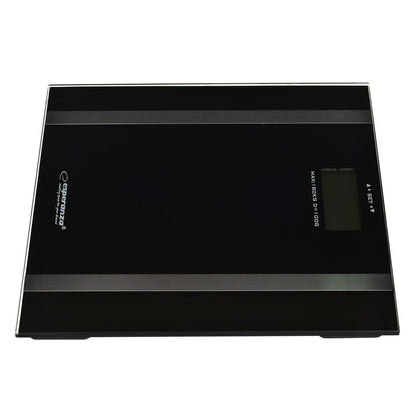 Báscula Digital de Baño Esperanza EBS018K Negro Cristal Templado Vidrio templado Baterías x 2