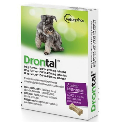 Complemento Alimenticio Vetoquinol Drontal Dog Flavour 50 g