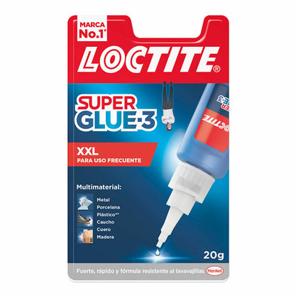 Adhesivo Instantáneo Loctite Super Glue 3 XXL 20 g