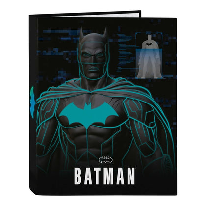 Carpeta de anillas Batman Bat-Tech Negro A4 (26.5 x 33 x 4 cm)