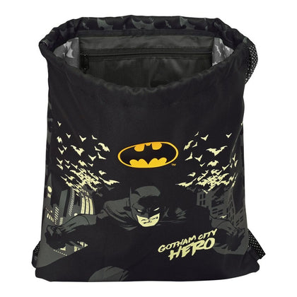 Bolsa Mochila con Cuerdas Batman Hero Negro (35 x 40 x 1 cm)