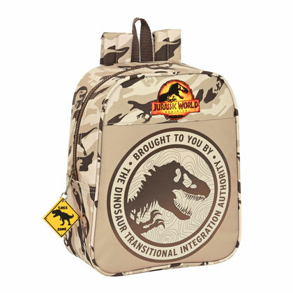 Mochila Escolar Jurassic World Dominion Marrón (22 x 27 x 10 cm)