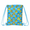 Bolsa Mochila con Cuerdas Minions Azul 35 x 1 x 40 cm