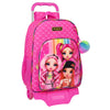 Mochila Escolar con Ruedas Rainbow High Fucsia 33 x 42 x 14 cm