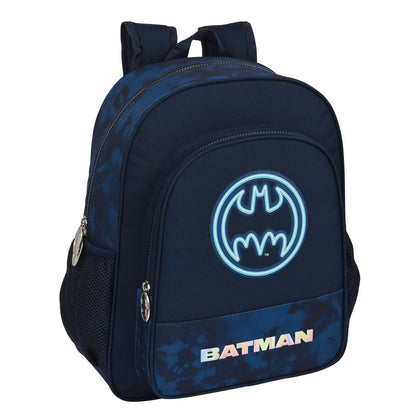 Mochila Escolar Batman Legendary Azul marino 32 X 38 X 12 cm