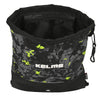 Bolsa Mochila con Cuerdas Kelme Jungle Negro Gris Lima (35 x 40 x 1 cm)