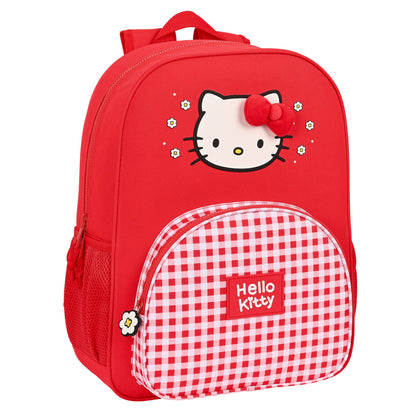 Mochila Escolar Hello Kitty Spring Rojo (33 x 42 x 14 cm)