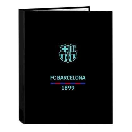 Carpeta de anillas F.C. Barcelona Negro A4 26.5 x 33 x 4 cm