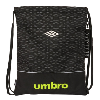 Bolsa Mochila con Cuerdas Umbro Lima Negro 35 x 40 x 1 cm