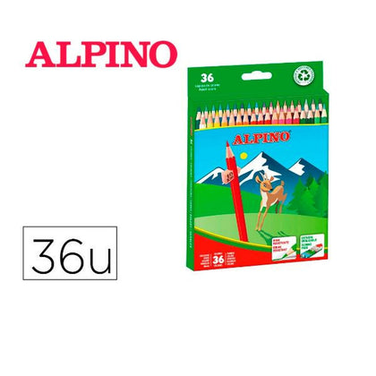 Lápices de colores Alpino AL010600 Multicolor 36 Piezas