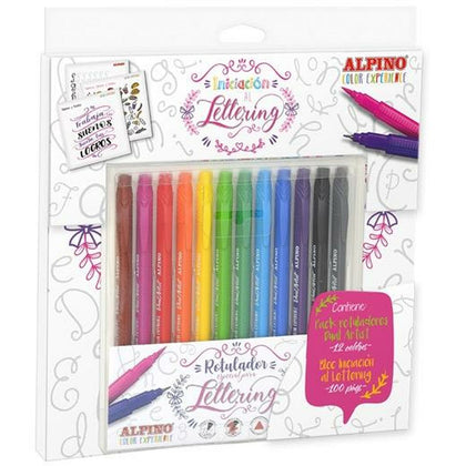 Set de Rotuladores Alpino Dual Artist 12 Piezas Multicolor