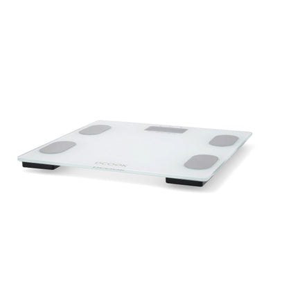 Báscula Digital de Baño Dcook Blanco Plástico Vidrio templado (30 x 30 x 2 cm)