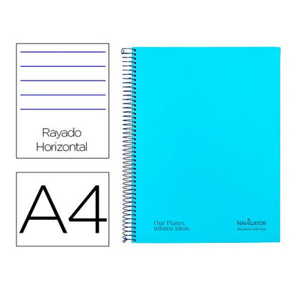 Cuaderno Navigator NA40 Azul A4 80 Hojas