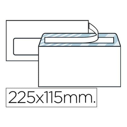 Sobres Liderpapel SB09 Blanco Papel 115 x 225 mm (25 Unidades)