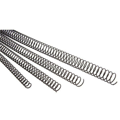 Espirales para Encuadernar GBC 100 Unidades Negro Ø 6 mm