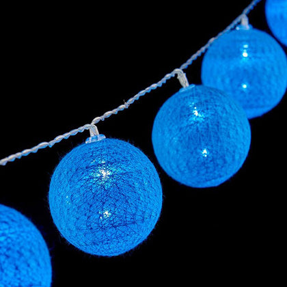 Guirnalda de Bolas LED Ø 6 cm Azul 2 m