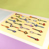 Set de Bolígrafos Stitch Multicolor