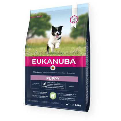 Pienso Eukanuba Pupopy Small & Medium Cachorro/Junior Cordero Arroz 2,5 kg