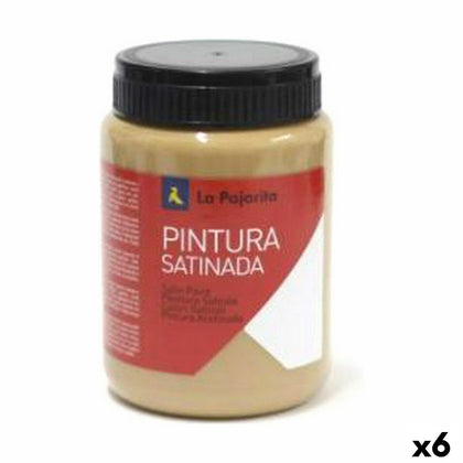 Témpera La Pajarita Siena L-05 6 Piezas Satinado Amarillo Escolar