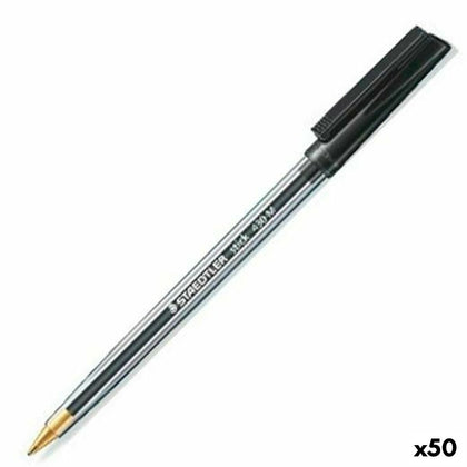 Bolígrafo Staedtler Stick 430 Negro (50 Unidades)