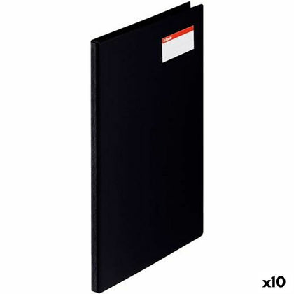 Carpeta Esselte Negro PVC A4 (10 Unidades)