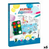 Dibujos para pintar Alpino Aquarelle Multicolor (6 Unidades)