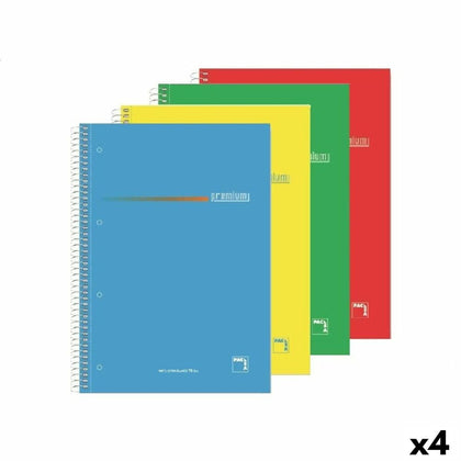 Set de Cuadernos Pacsa Premium Greca A5 4 Piezas 160 Hojas (4 Unidades)