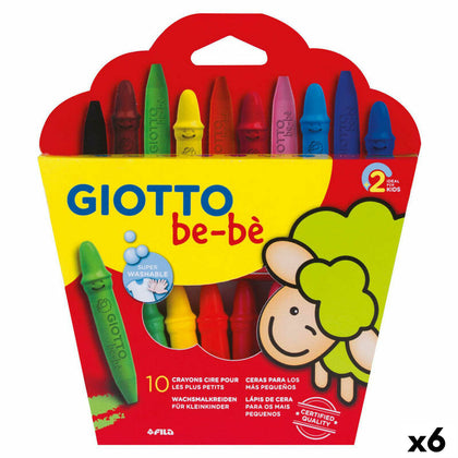 Ceras de colores Giotto BE-BÉ Multicolor (6 Unidades)