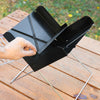 Mini Barbacoa Plegable Portátil para Carbón Foldecue InnovaGoods Negro Acero Inoxidable (Reacondicionado A)