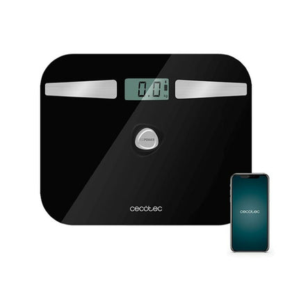 Báscula Digital de Baño Cecotec 	SURFACE PRECISION 10200 SMART HEALTHY LCD Bluetooth 180 kg Negro Cristal Templado 180 kg