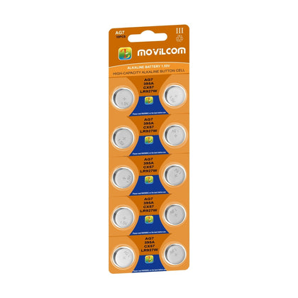 MovilCom® Lot de 20 piles bouton AG10 1,5 V équivalent à L1130, LR1130,  L1131, LR1131, LR54, 389, 389, SR1130W, V389, 389, D389, S1131E, 626, M
