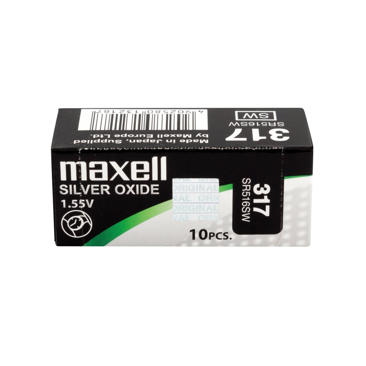 10x Maxell 317 Pila Botón Oxido de Plata SR516SW, 1.55V - movilcom.com