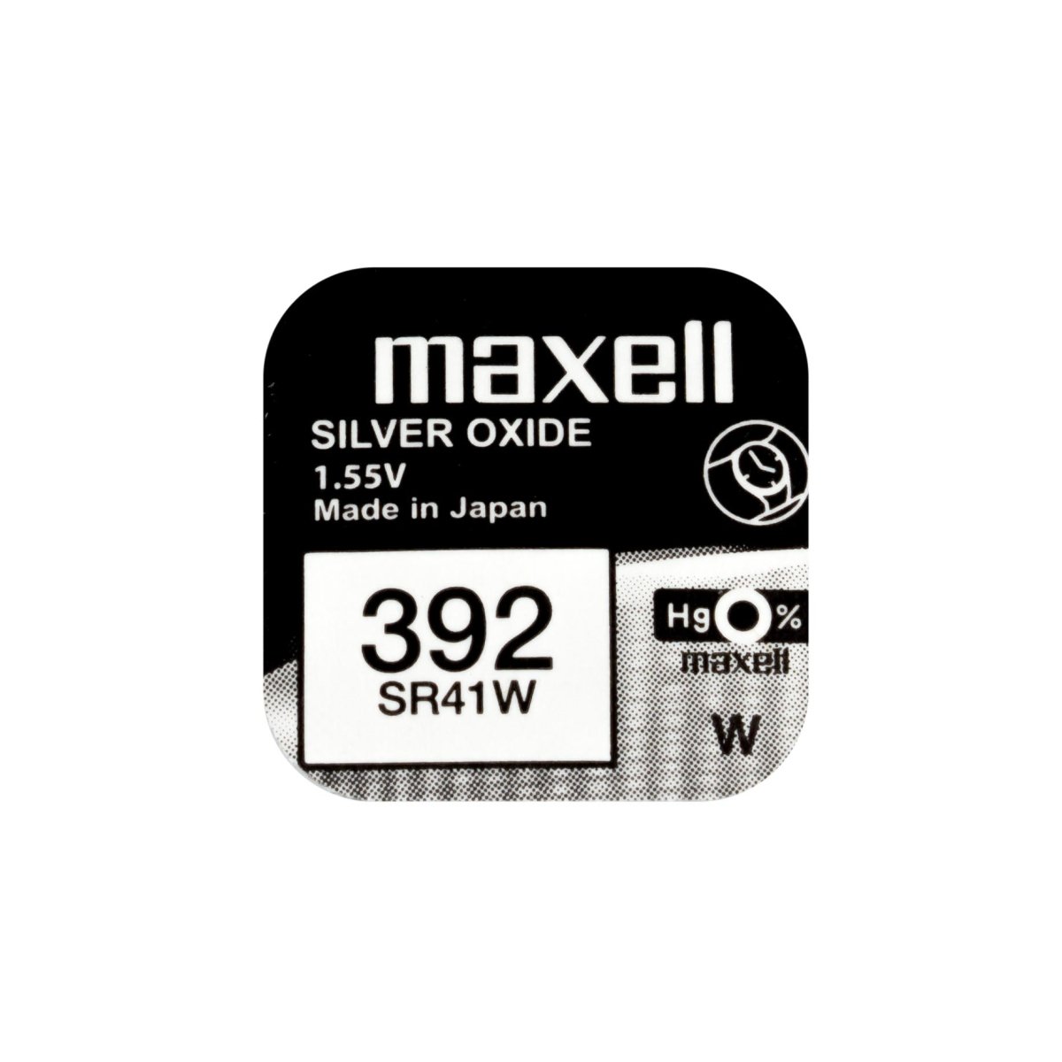 10x Maxell 392 Pila Botón Oxido de Plata SR41W 1.55V - movilcom.com