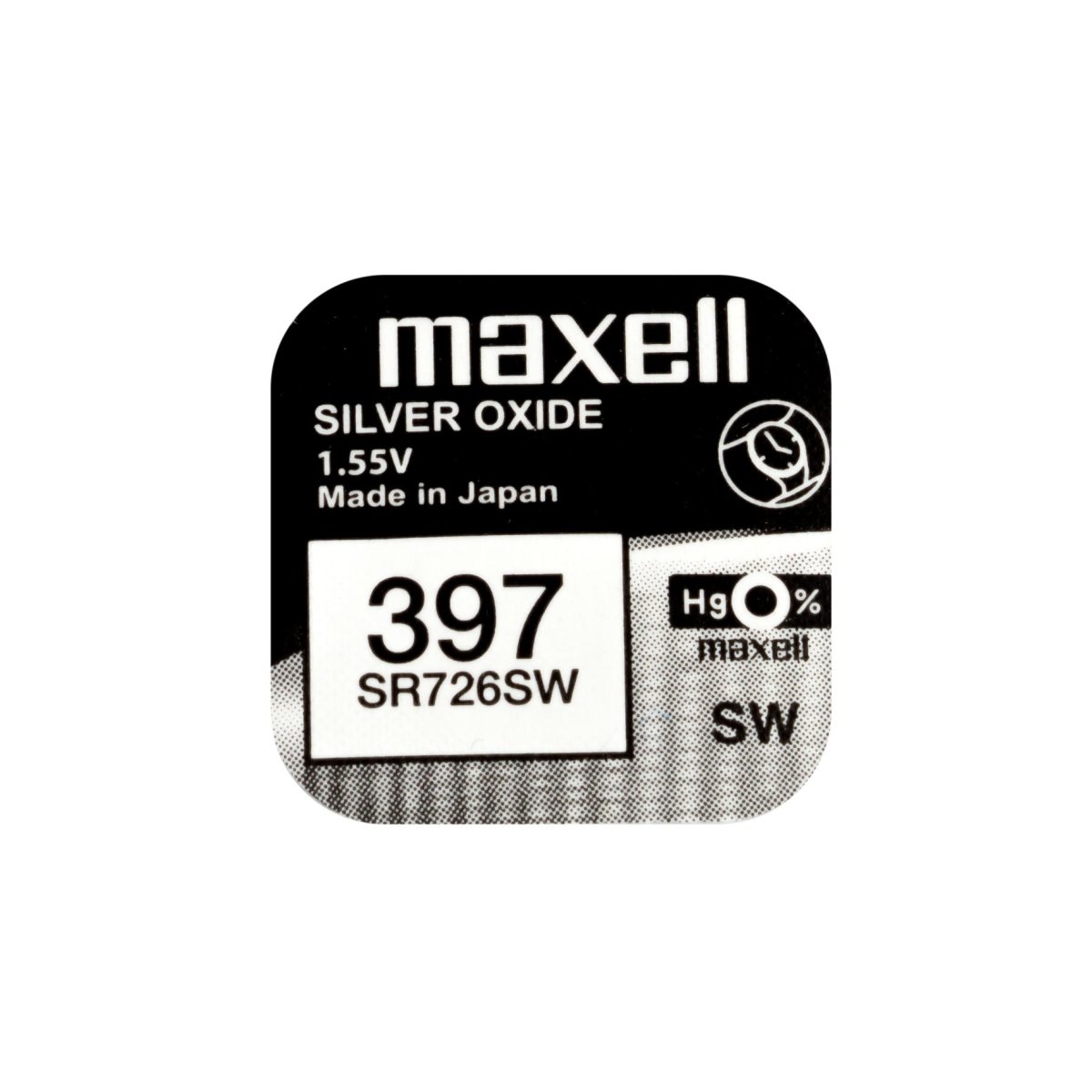 10x Maxell 397 Pila Botón Oxido de Plata SR726SW 1.55V - movilcom.com